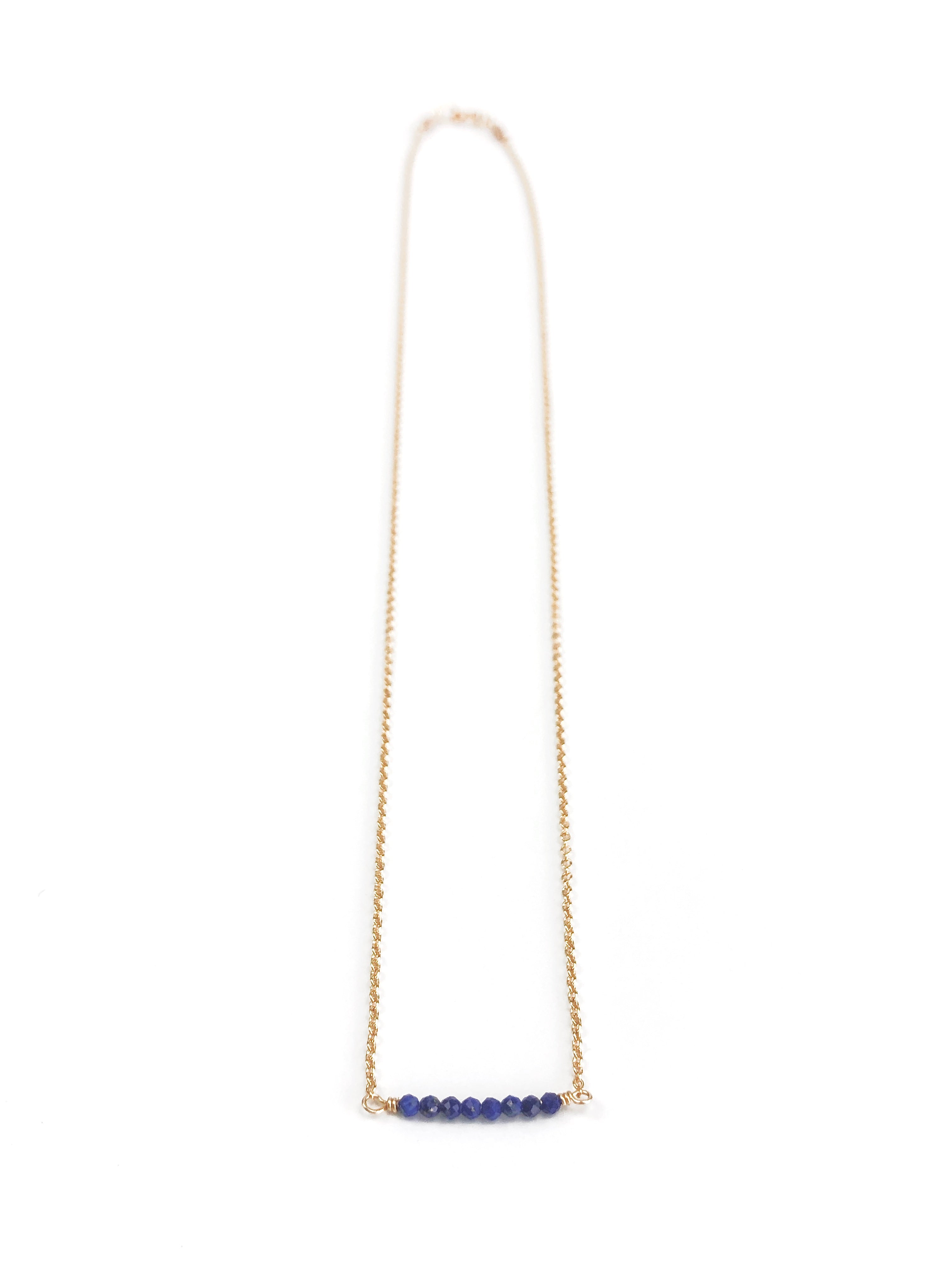 Lapis Lazuli Bar Necklace