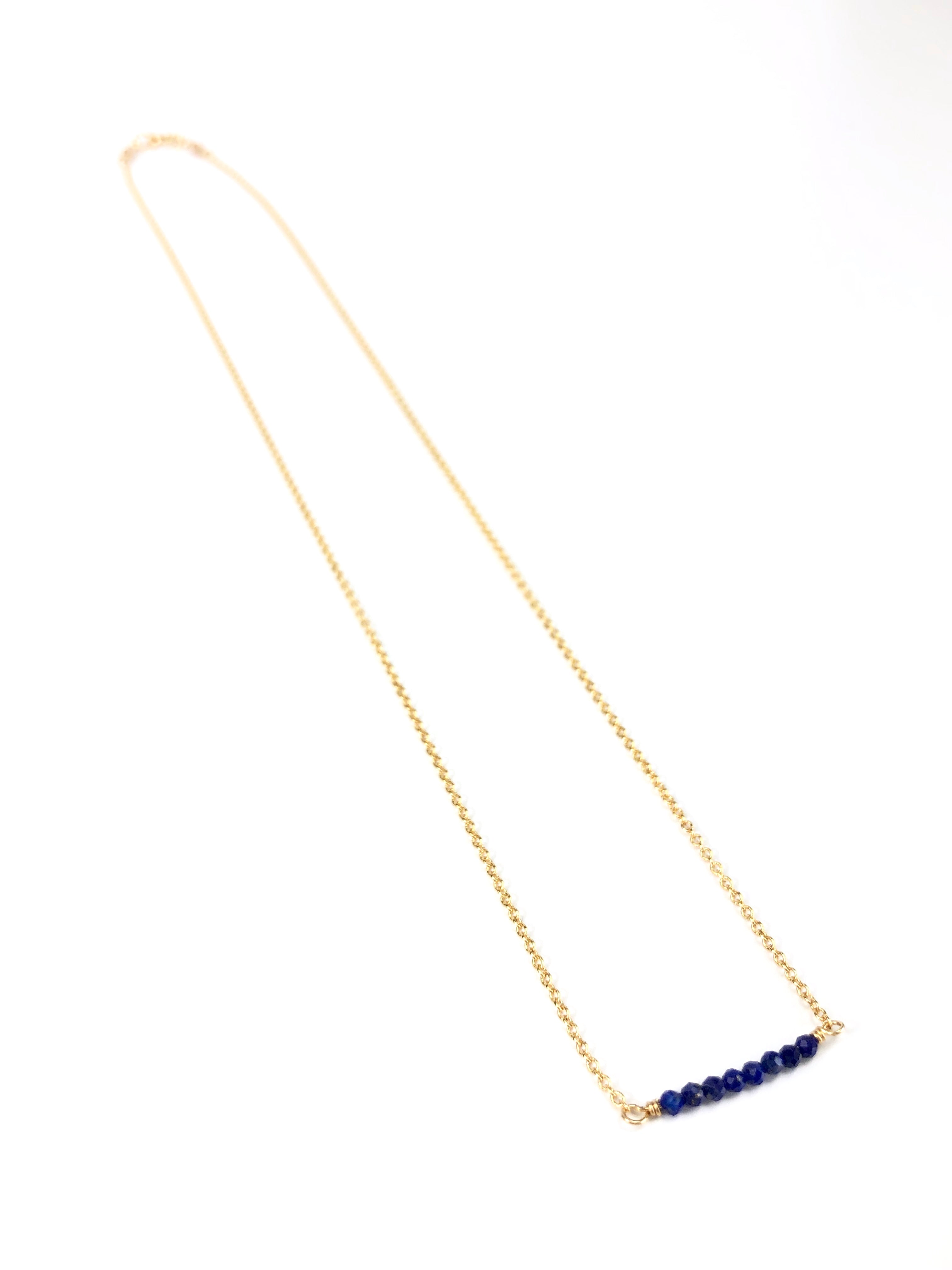 Lapis Lazuli Bar Necklace