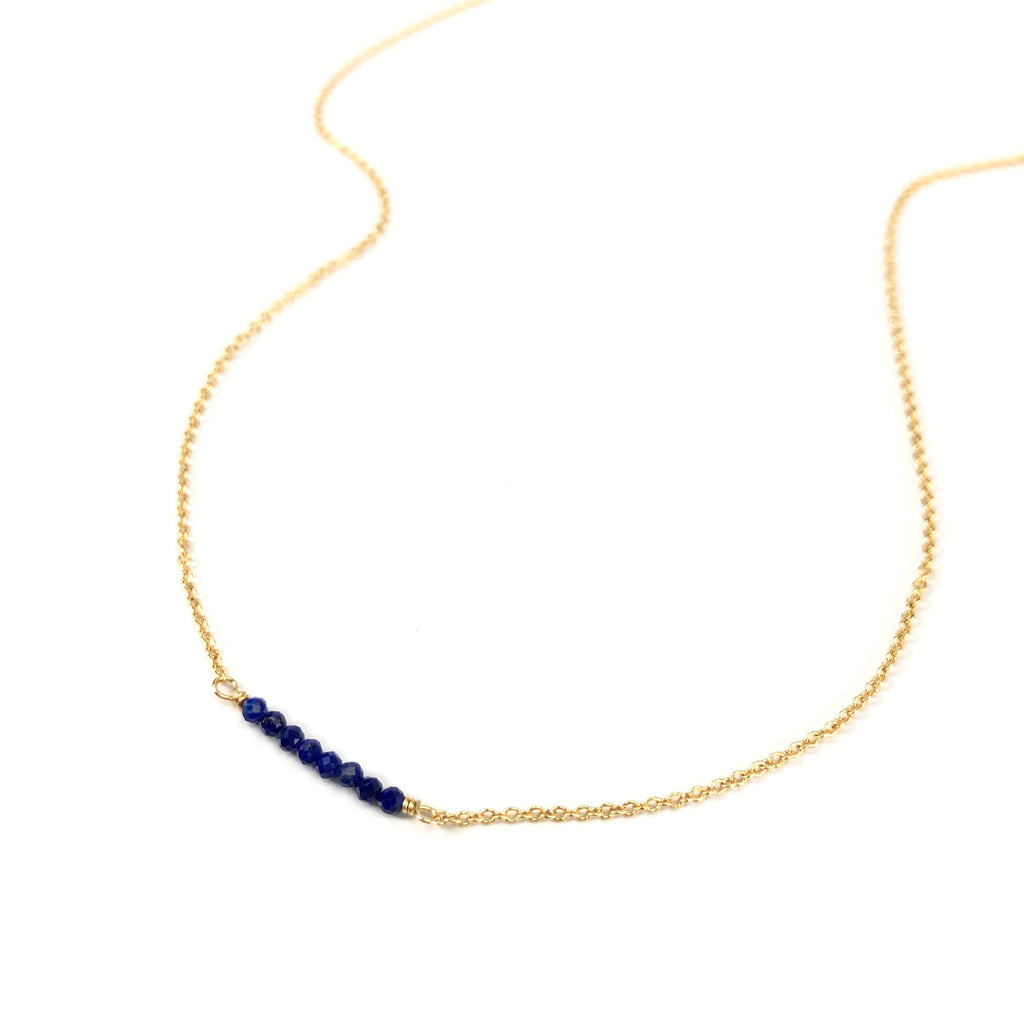 Lapis Lazuli Bar Necklace