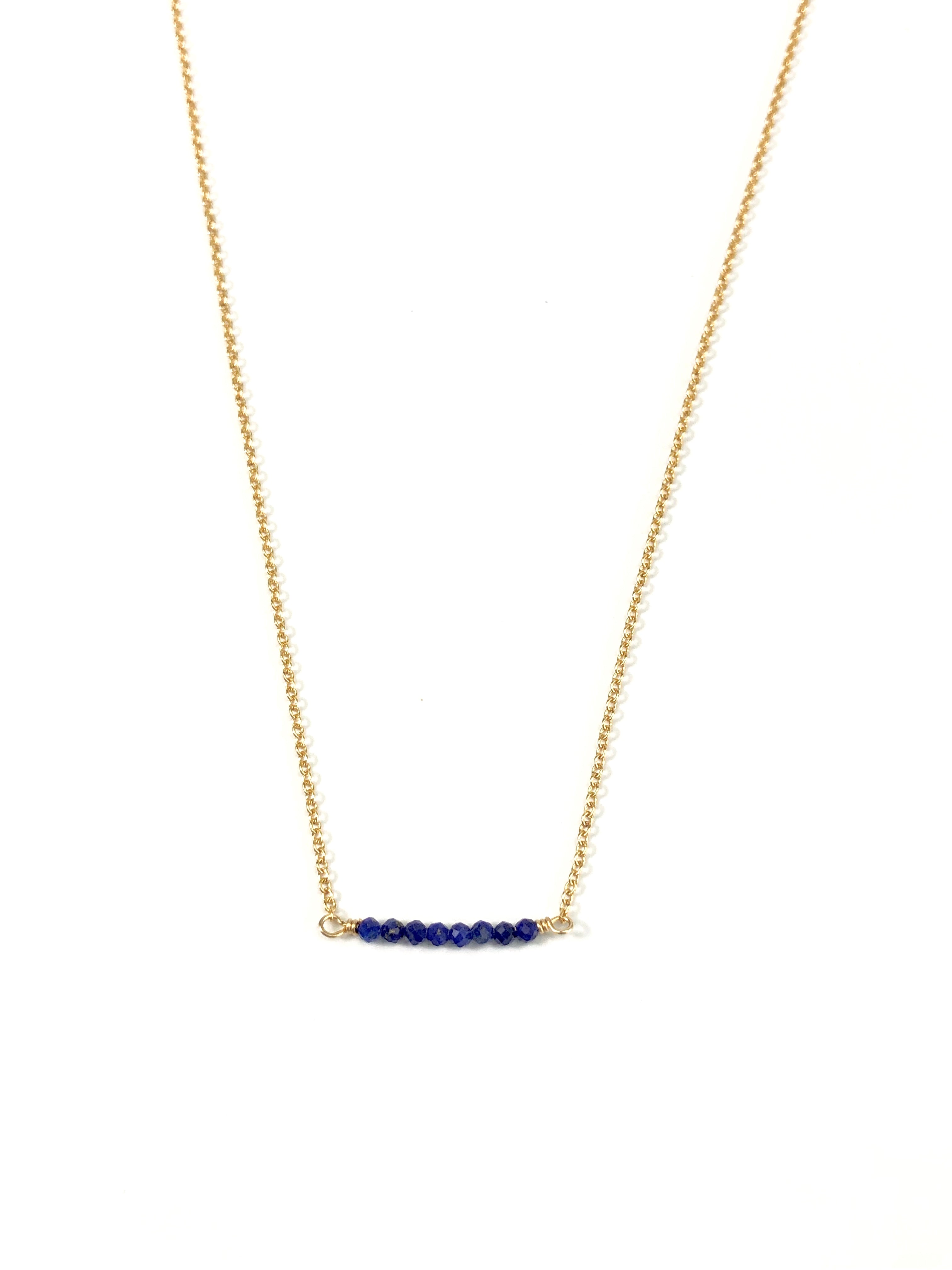 Lapis Lazuli Bar Necklace