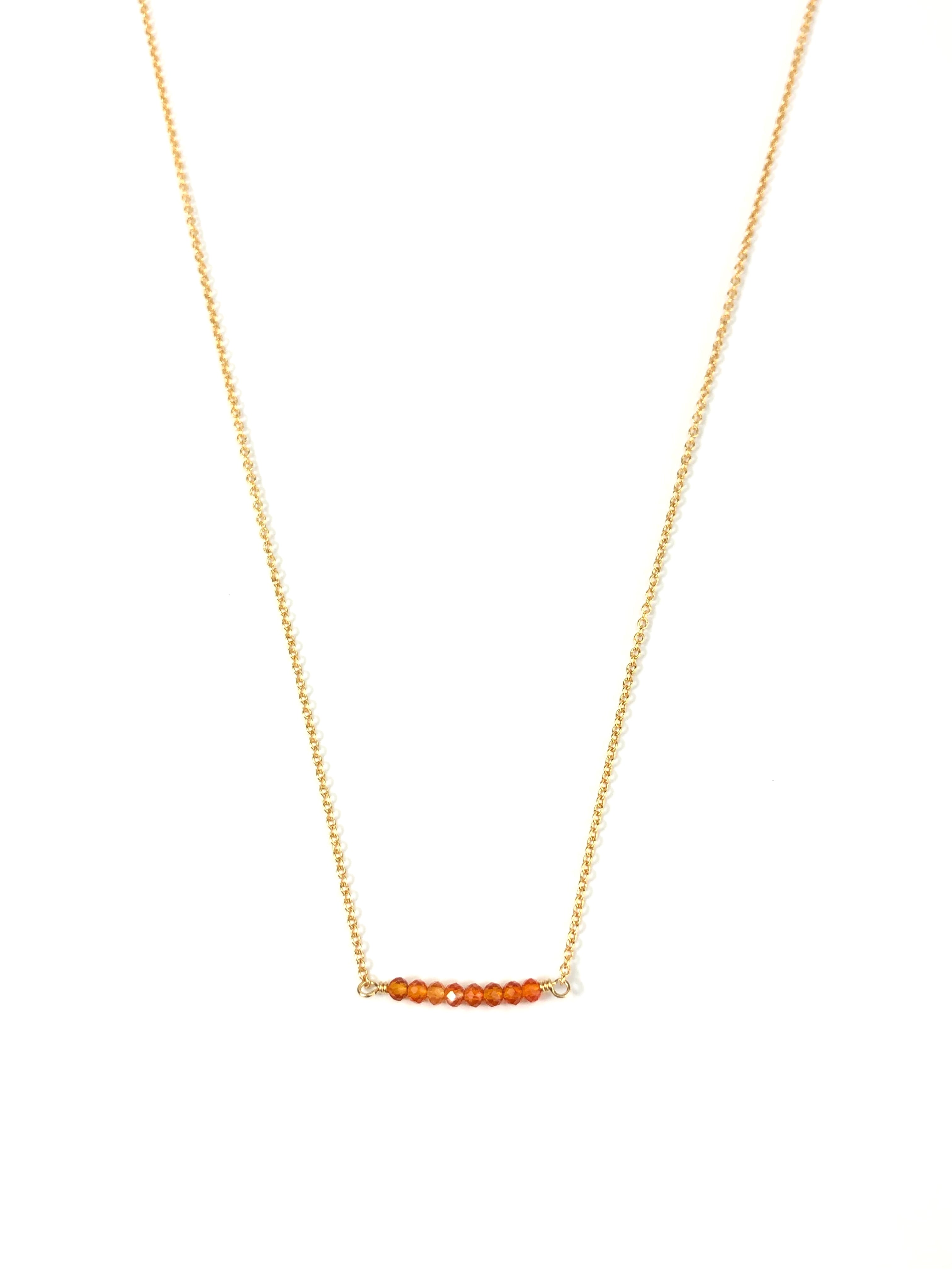 Carnelian Bar Necklace