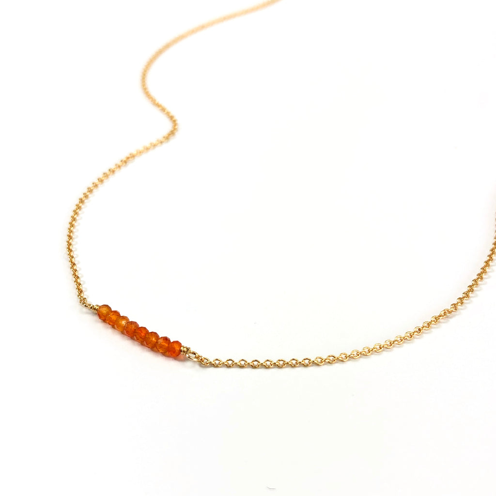 Carnelian Bar Necklace