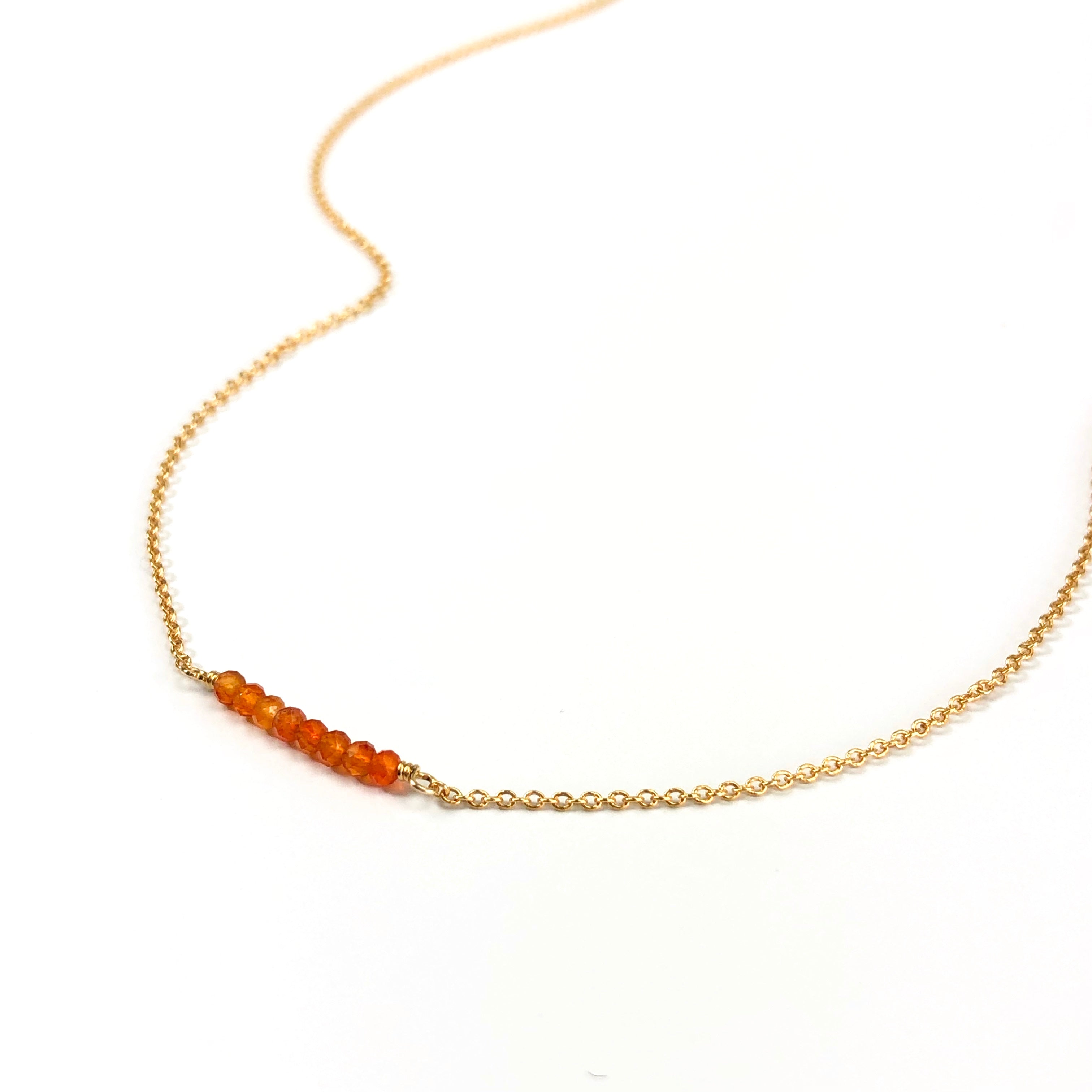 Carnelian Bar Necklace