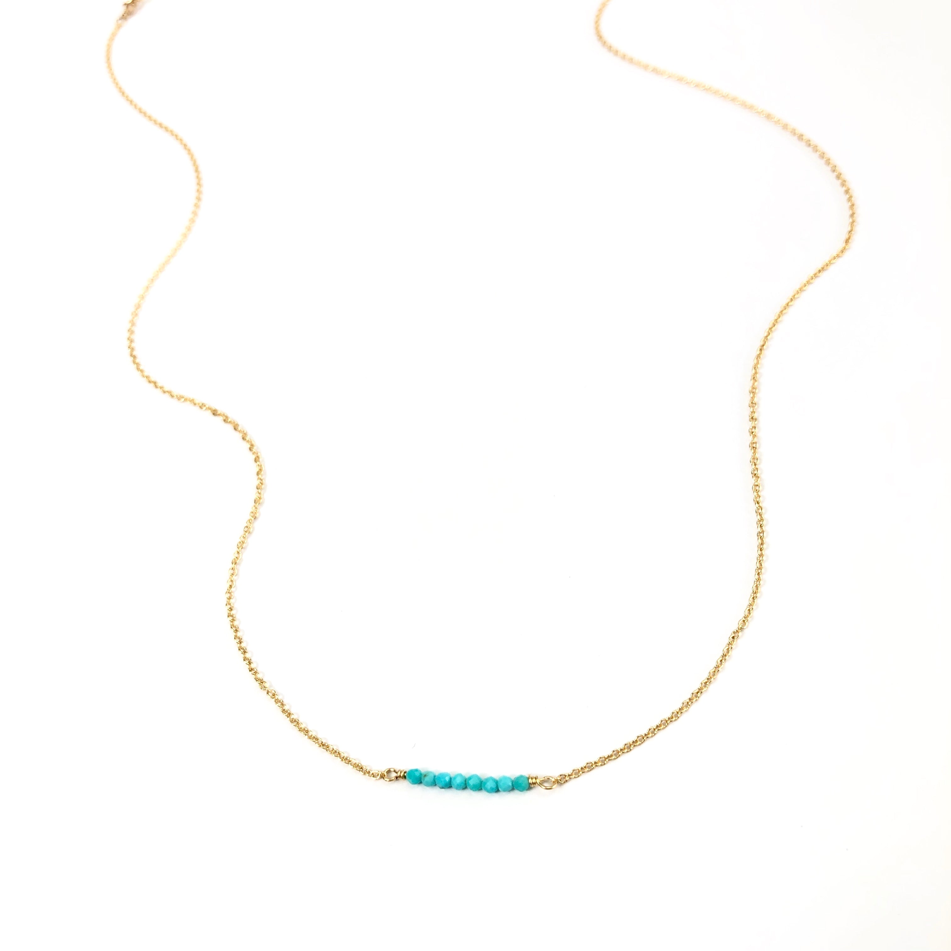 Turquoise Bar Necklace