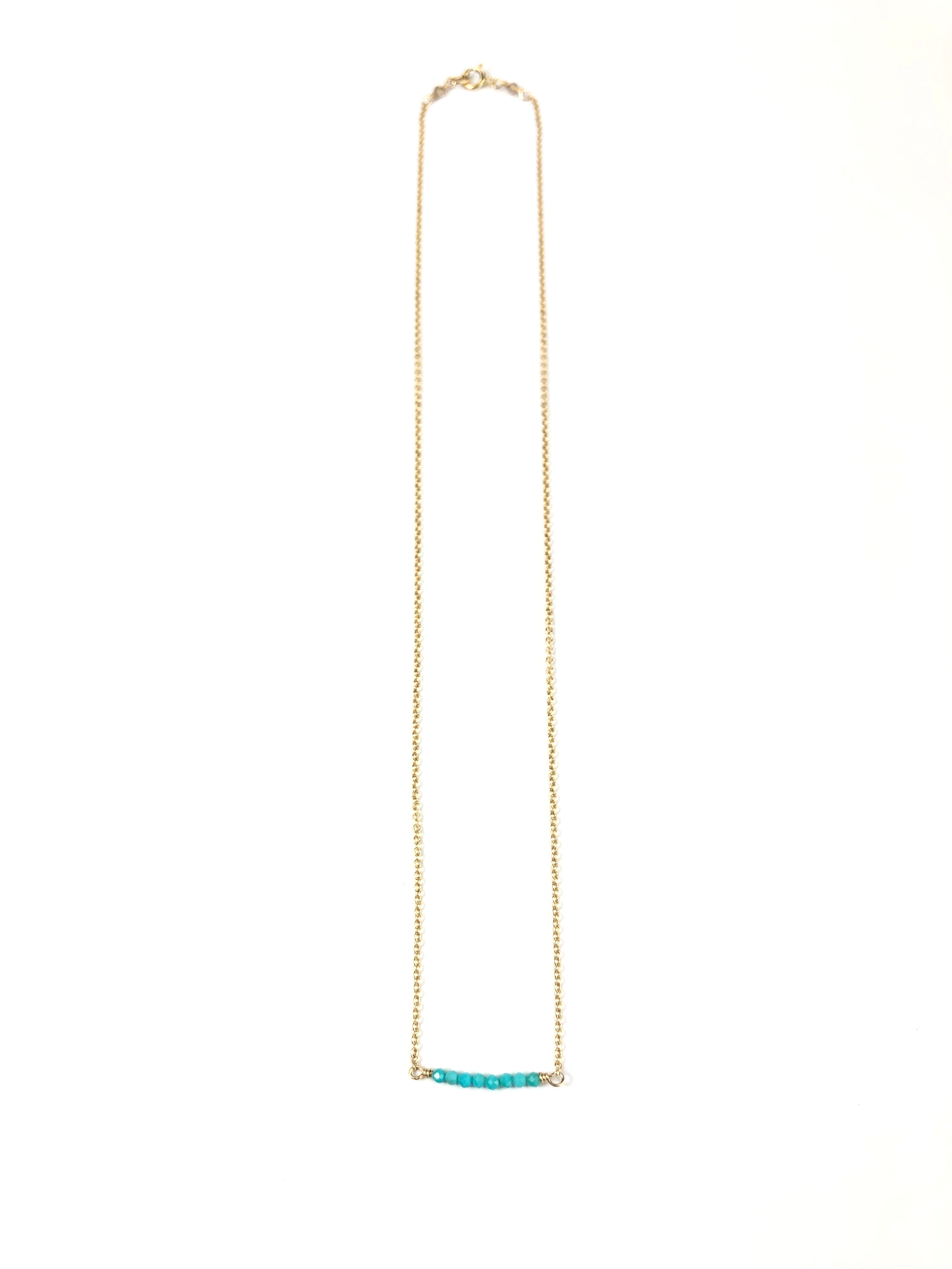 Turquoise Bar Necklace
