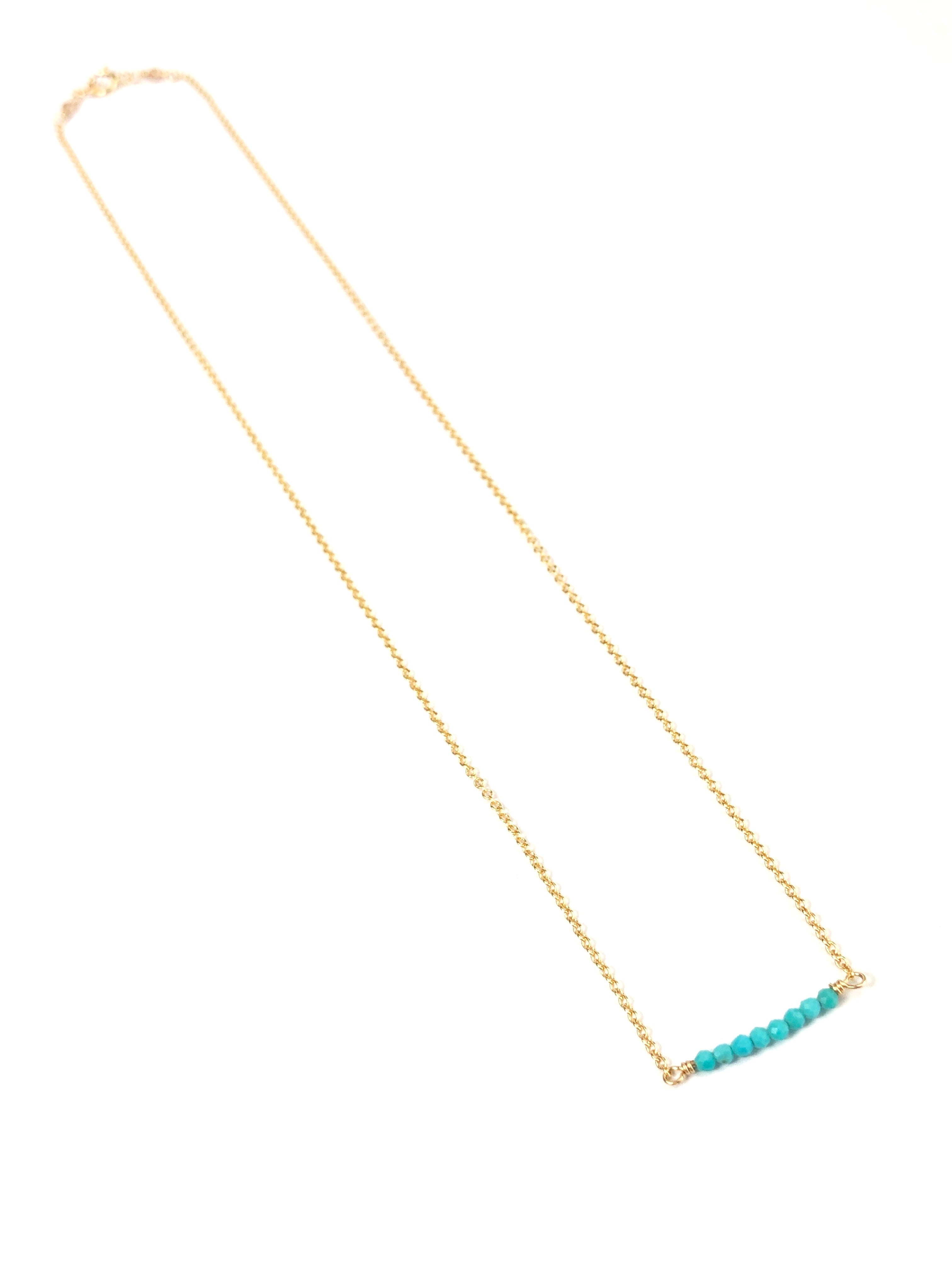 Turquoise Bar Necklace