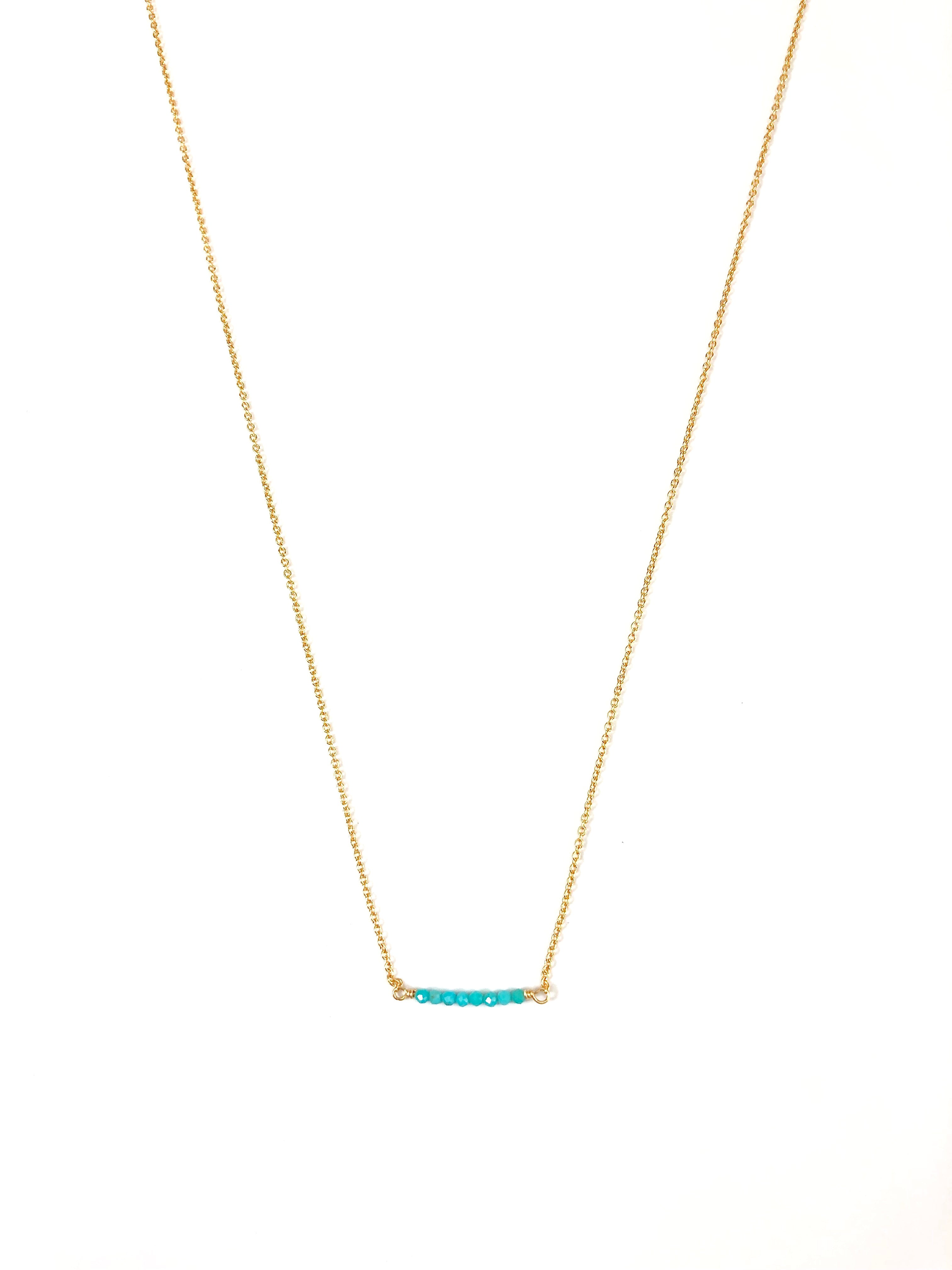Turquoise Bar Necklace