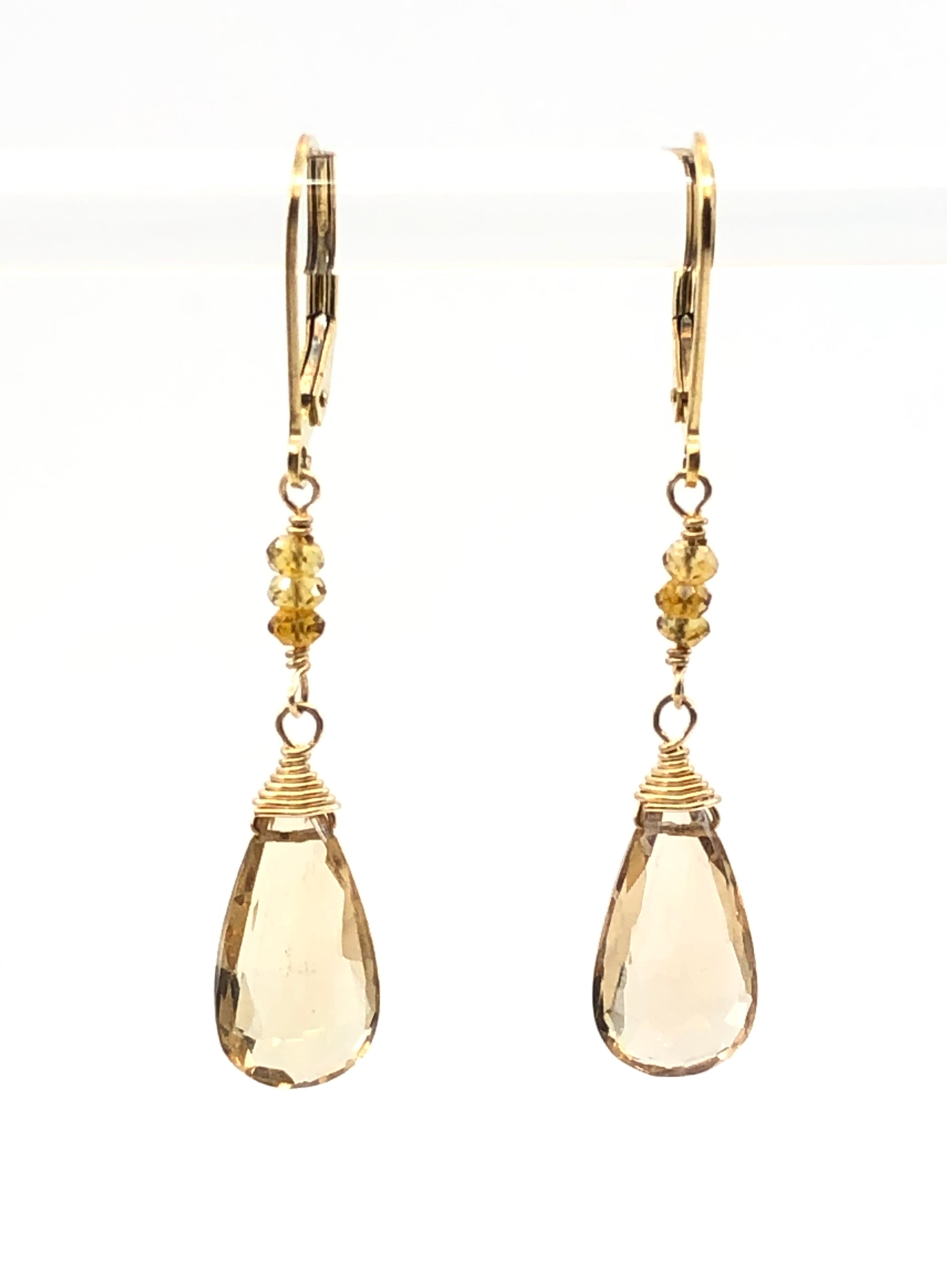 Champagne Citrine Earrings