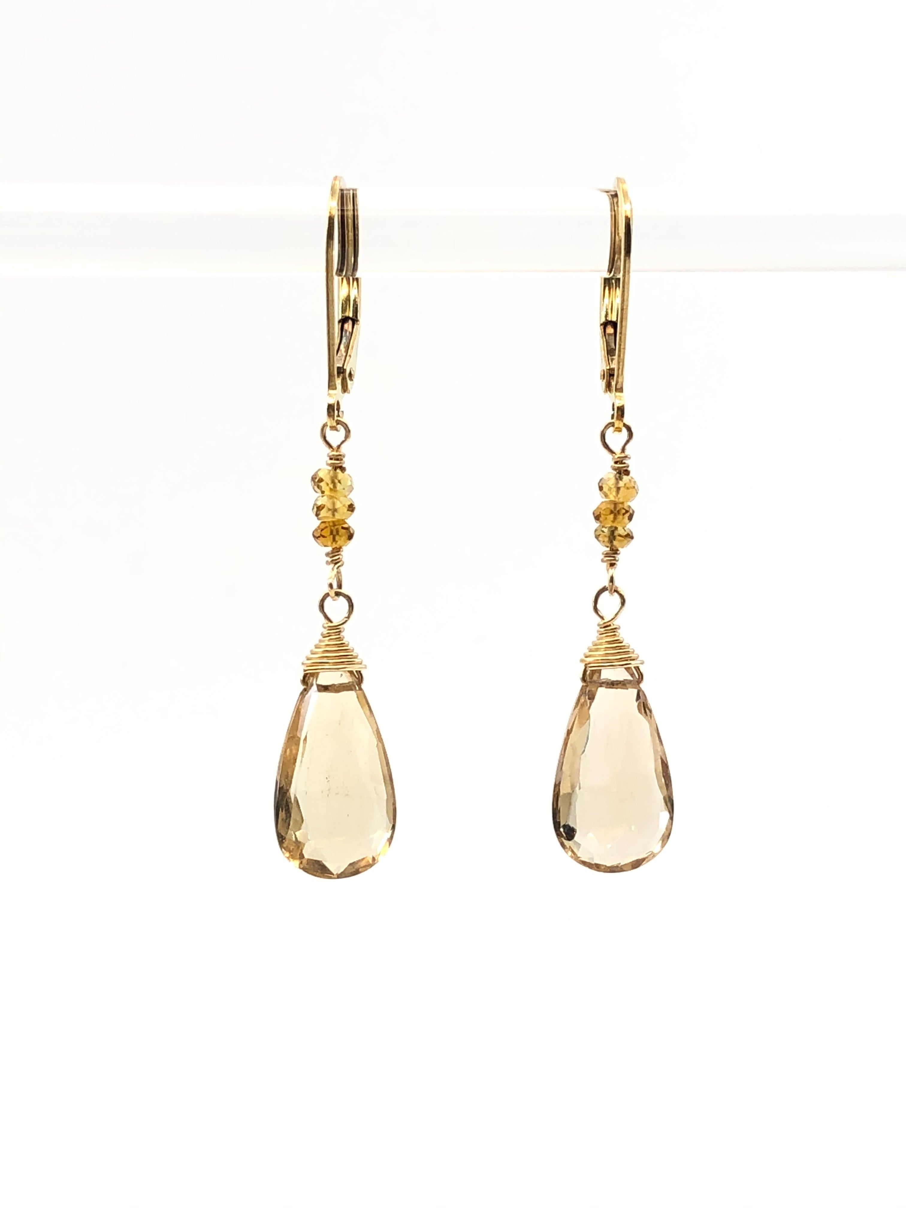 Champagne Citrine Earrings